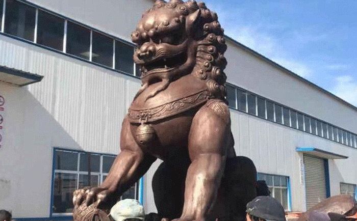 铜天安门狮子雕塑