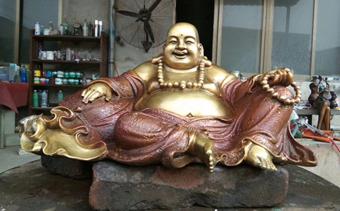 弥勒佛铜像